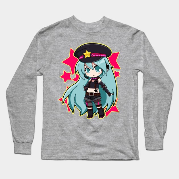 Hatsune Miku Punk Model Long Sleeve T-Shirt by WarGreymonZero